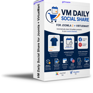 VM Daily Social Share for Joomla + VirtueMart